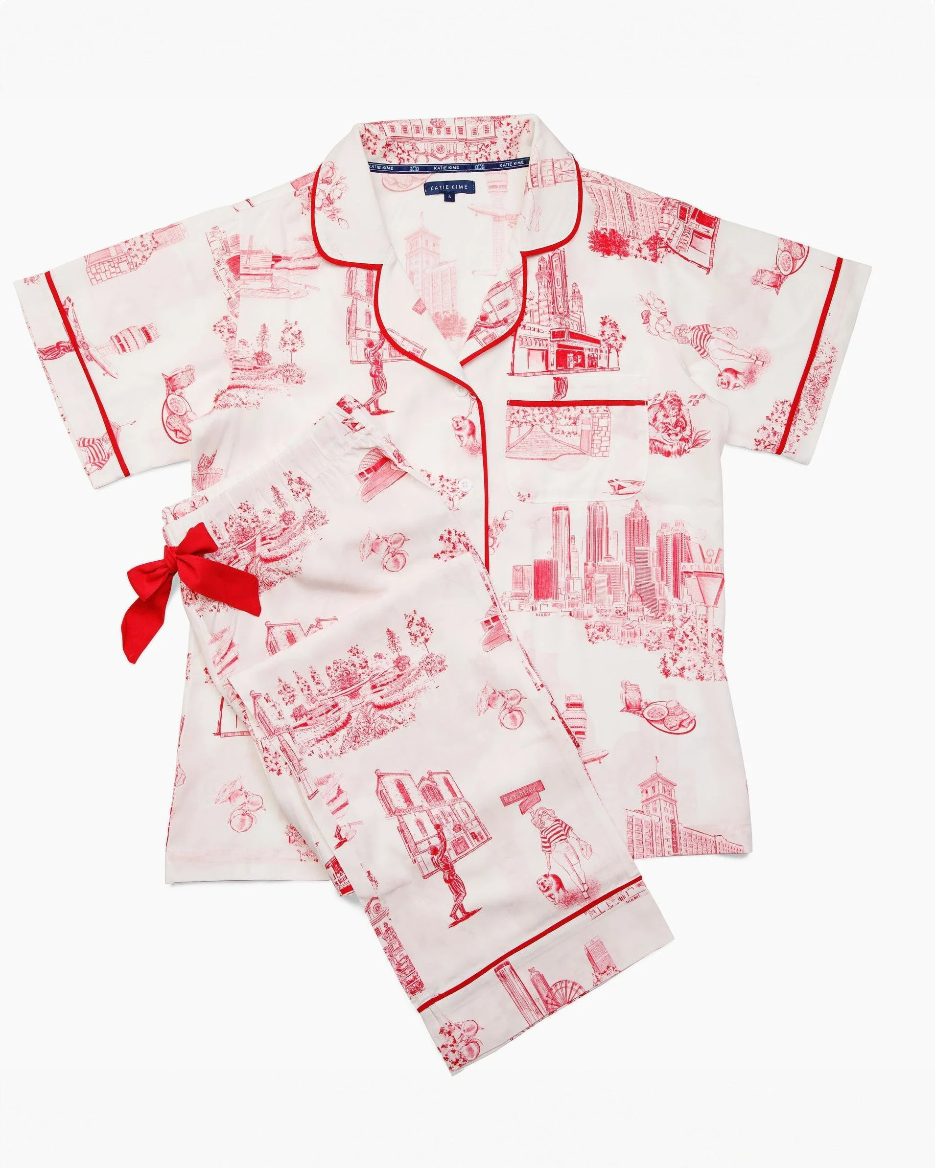 Atlanta Toile Pajama Pants Set | Katie Kime Inc