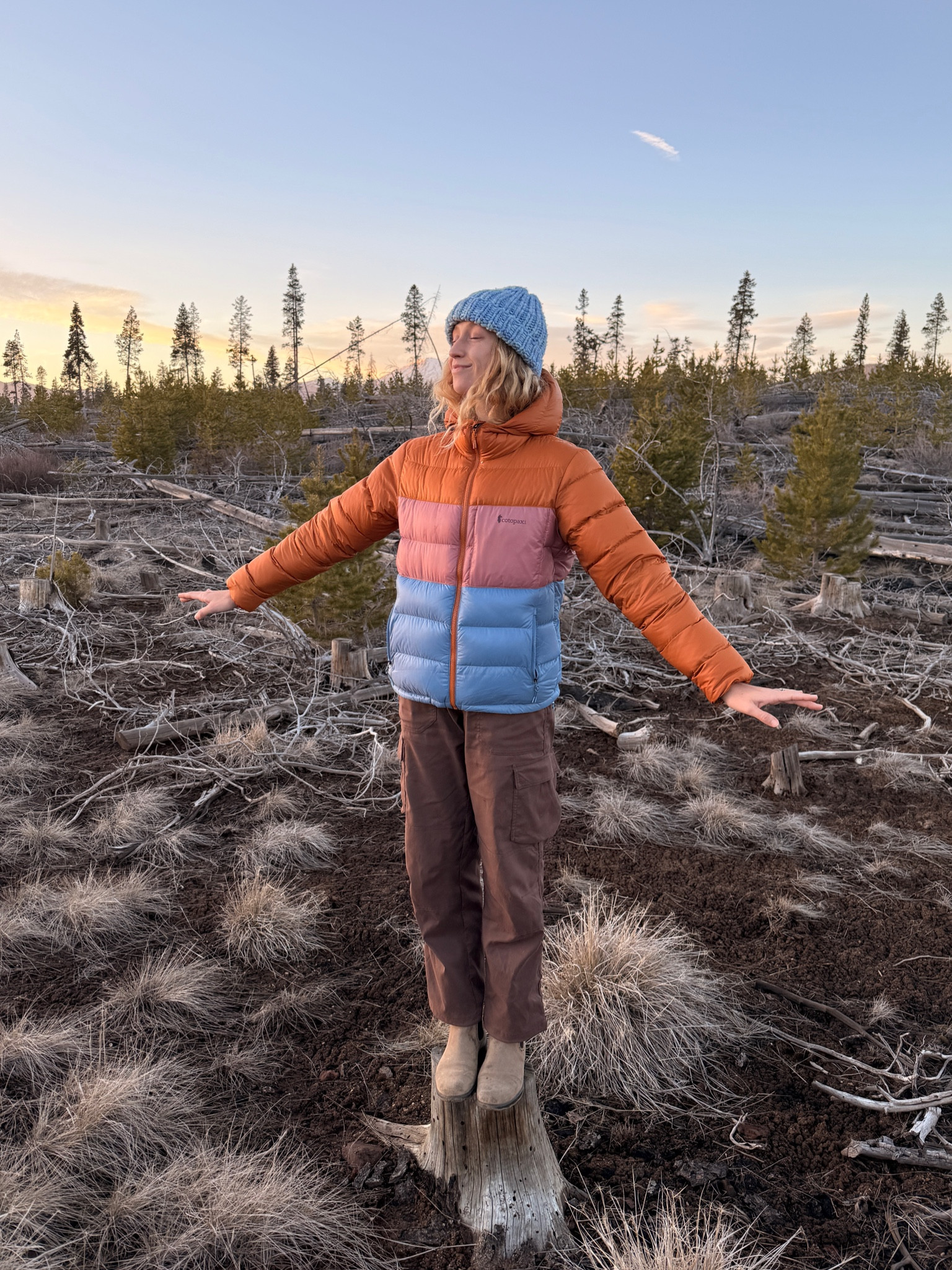 Granola girl outdoorsy fit and the puffy of my dreams!