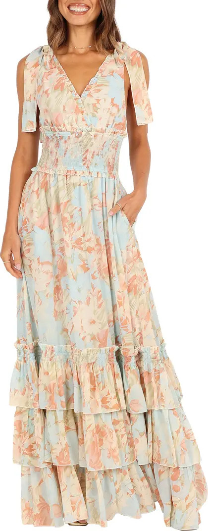 Petal & Pup Christabel Floral Print Sleeveless Tiered Maxi Dress | Nordstrom | Nordstrom