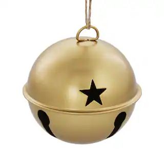 6 Pack 85mm Jingle Bell Burnished Gold Ball Ornaments | Michaels | Michaels Stores