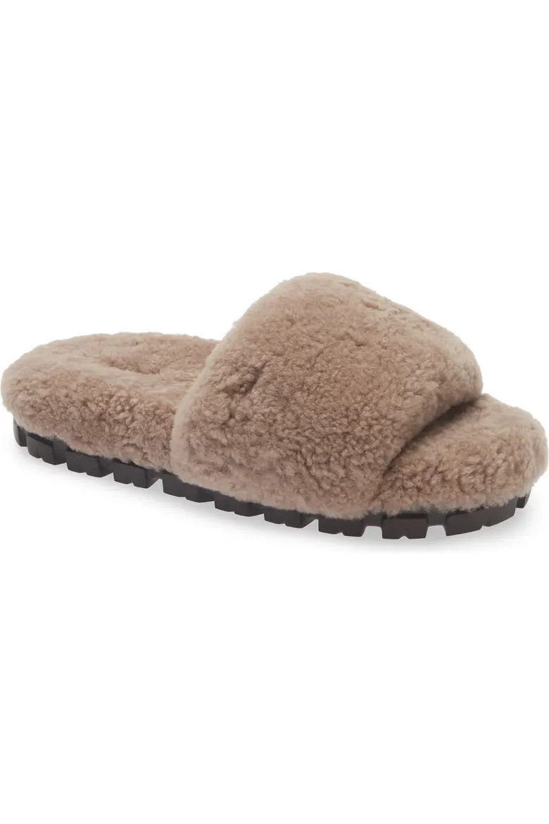 Cozetta Curly Genuine Shearling Slide Slipper (Women) | Nordstrom | Nordstrom