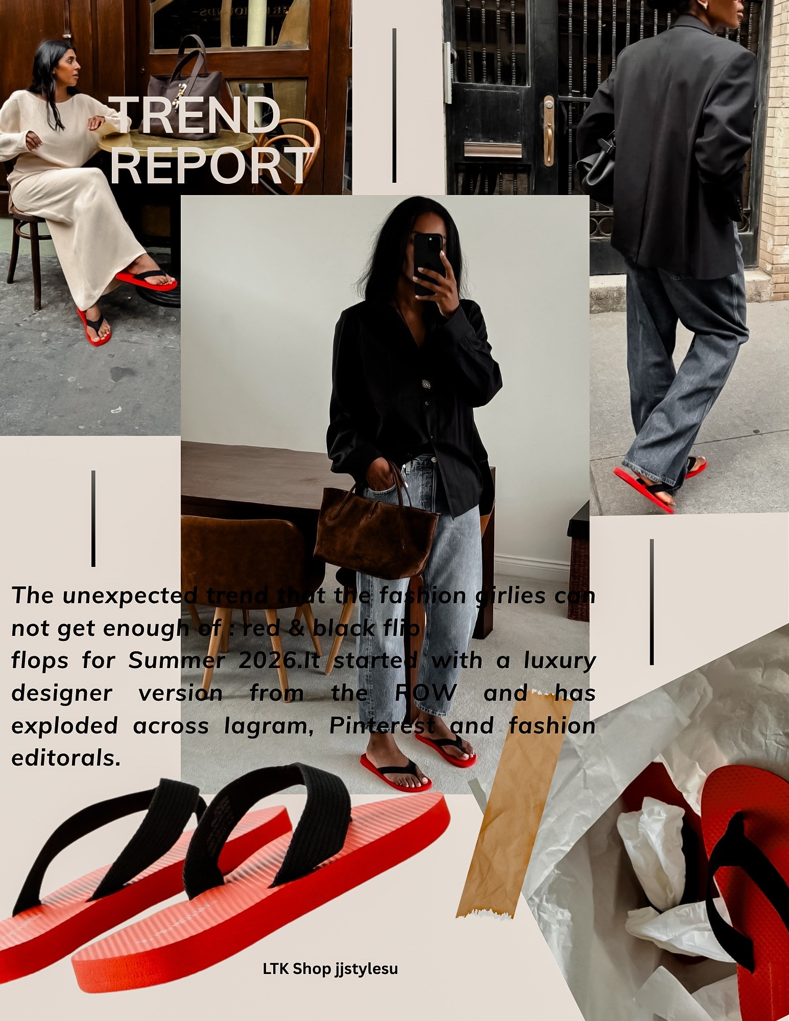 Proof that the smallest style details make the biggest statement. ❤️🖤 Red & black flip-flops are having a moment.

#LTKTrendAlert #LTKStyle #SummerStyle #FlipFlopTrend #FashionFinds #TrendReport #StyleInspo #SummerFashion #RedAndBlack

#LTKgrwm #LTKootd #LTKSeasonal