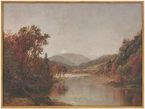 ARPEOTCY Vintage Framed Canvas Wall Art, Natural Scenery Wall Decor for Living Room, 11.81×15.75... | Amazon (US)