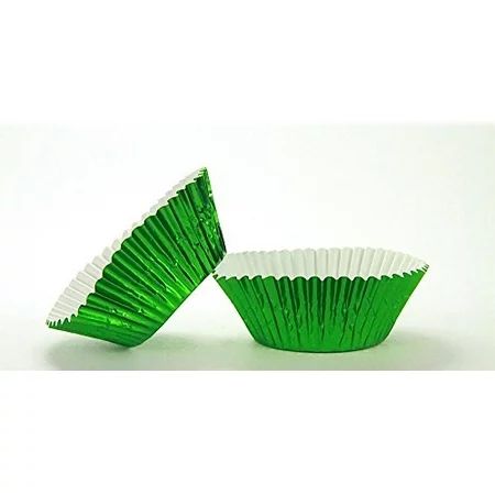 500pc Standard Size Green Foil Baking Cup With Greaseproof Liner | Walmart (US)