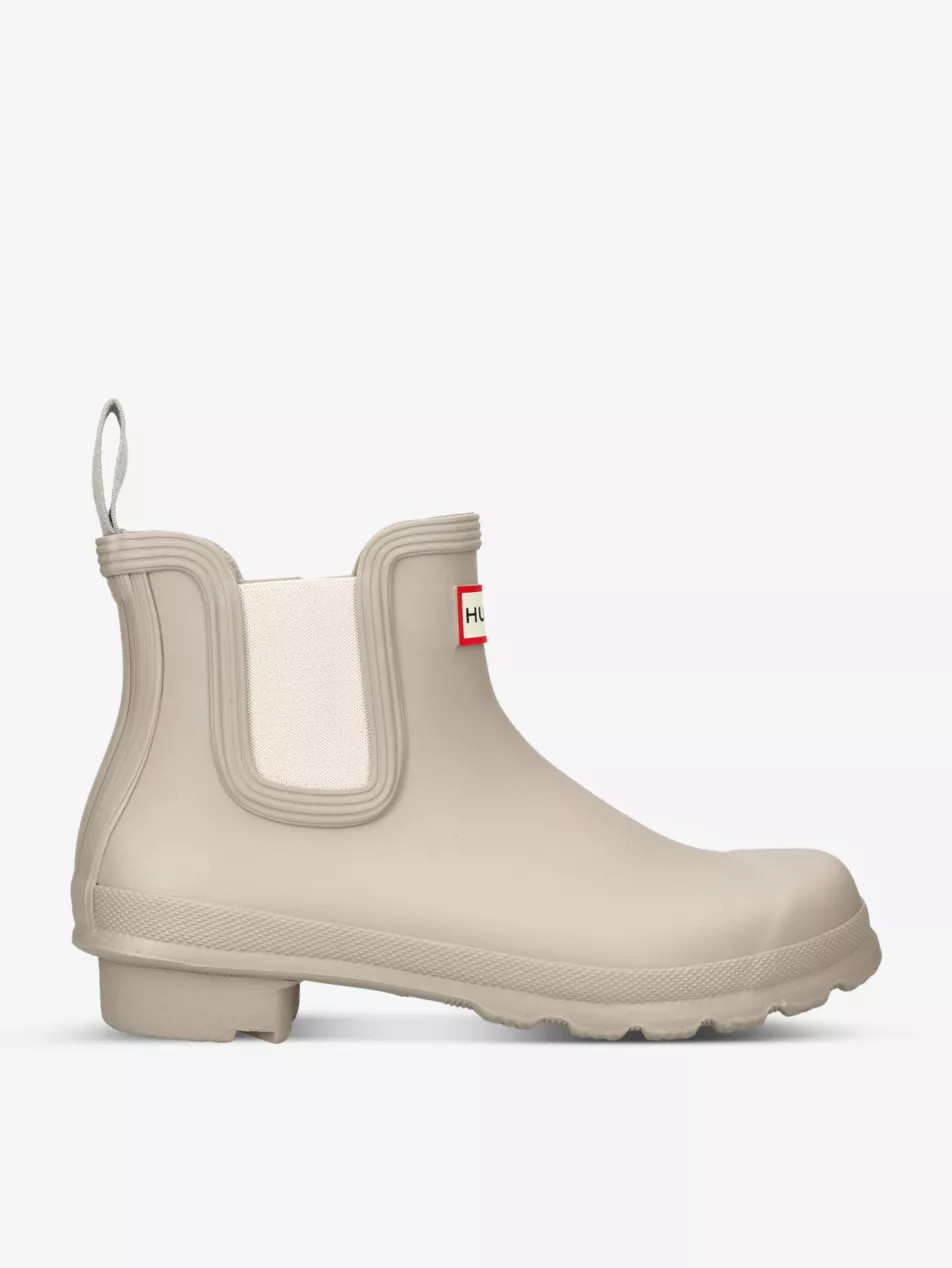 Original logo-print rubber Chelsea ankle boots | Selfridges