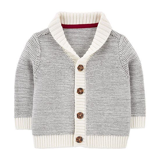 new!Carter's Baby Boys Long Sleeve Cardigan | JCPenney