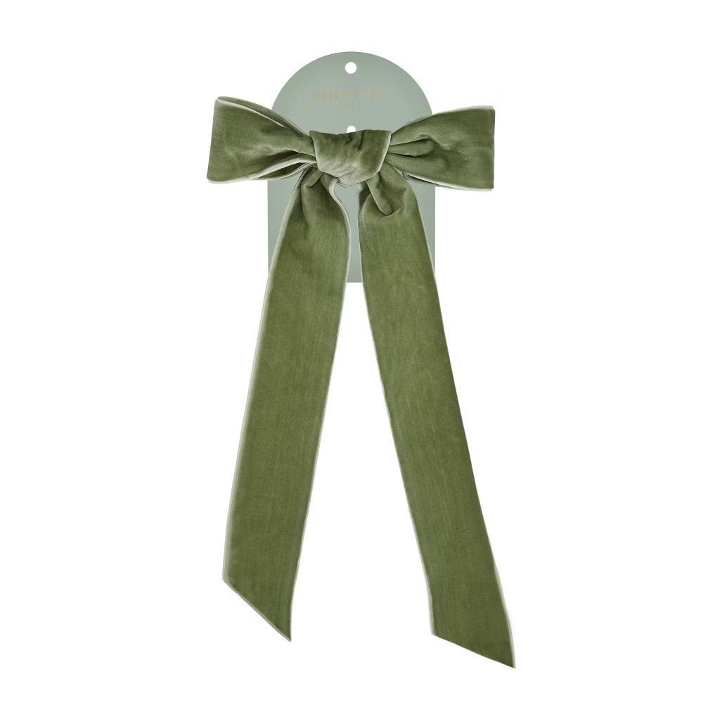 Kristin Ess Velvet Bow Slide - | Target