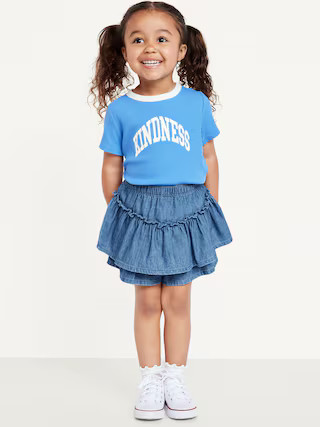 High-Waisted Jean Skort for Toddler Girls | Old Navy | Old Navy (US)