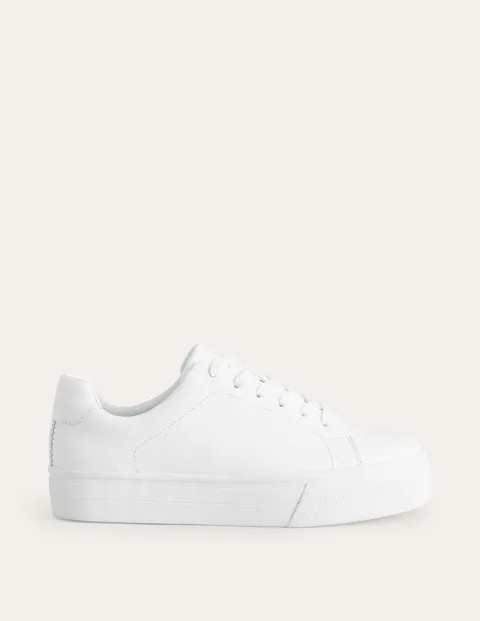 Leather Flatform Trainers | Boden (UK & IE)