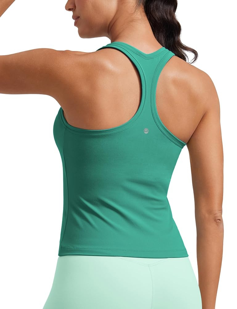 CRZ YOGA Butterluxe Racerback Workout Tank Tops for Women Tight Sleeveless Camisole Gym Athletic ... | Amazon (US)