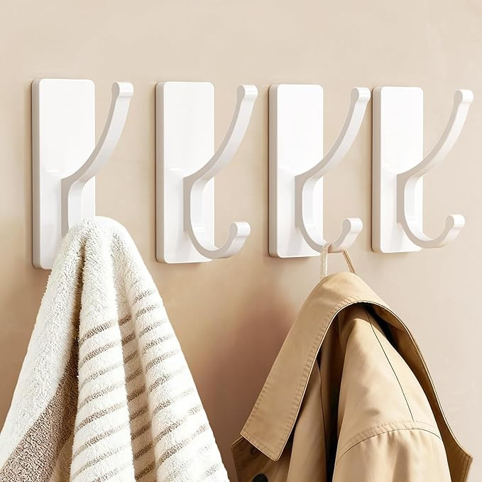 pickpiff Adhesive Wall Hooks with Strip - No Residue, Easy to Remove, Strong Heavy Duty Sticky To... | Amazon (US)