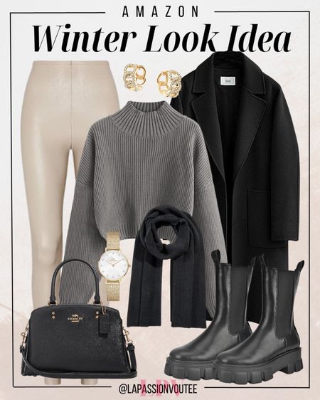 Bundle up in Amazon's winter wonders! Wrap yourself in a cozy coat, complemented by a warm sweater and leggings for the ultimate comfort. Step out in style with fashionable boots, a chic handbag, and a statement scarf. Complete the look with a sleek watch and elegant earrings – your winter wardrobe perfected!

#LTKSeasonal #LTKstyletip #LTKHoliday