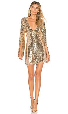 Lovers and Friends Lux Dress in Gold from Revolve.com | Revolve Clothing (Global)