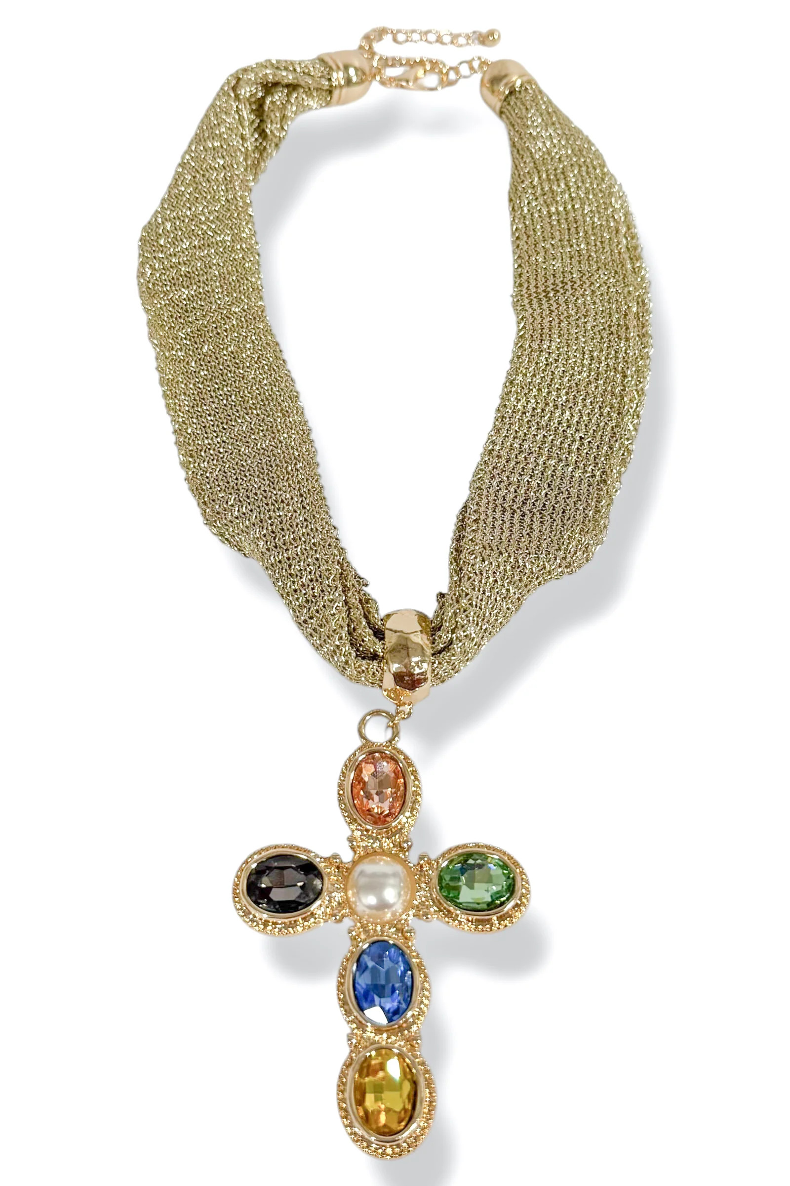 Hope Cross Mesh Necklace | The Willow Tree