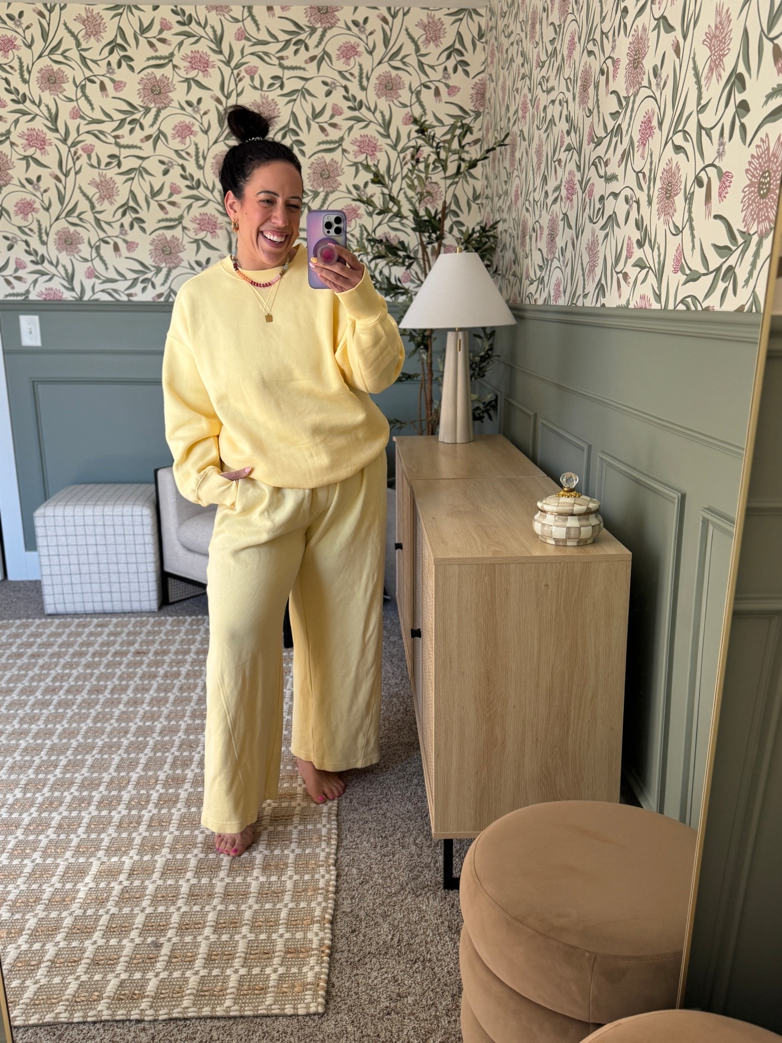 Vacation Outfit for the midsize girl! Wearing size large in bottoms and medium in top from aerie! Perfect for traveling in :) 

aerie outfit, travel outfit inspo, butter yellow 

#LTKFindsUnder100 #LTKMidsize #LTKFindsUnder50