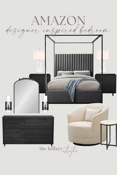 Amazon designer inspired bedroom!

Canopy bed. Nightstand. Wall sconce. Lamps. Accent chair. Accent table. Dresser. Mirror. Amazon home. Amazon decor. #founditonamazon 

#LTKsalealert #LTKhome #LTKstyletip