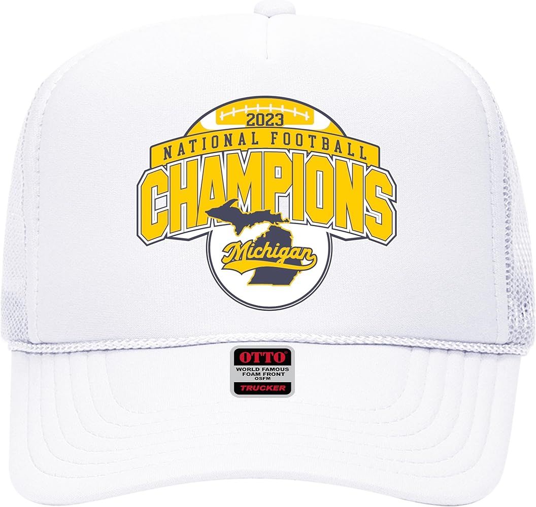 Michigan Football 2023-2024 National Champions Trucker Hat - Premium Snapback for Men and Women | Amazon (US)