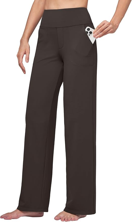 Willit Women's Yoga Pants Wide Leg Pants Stretch Dress Pants Work Casual Pants with Pockets High ... | Amazon (US)