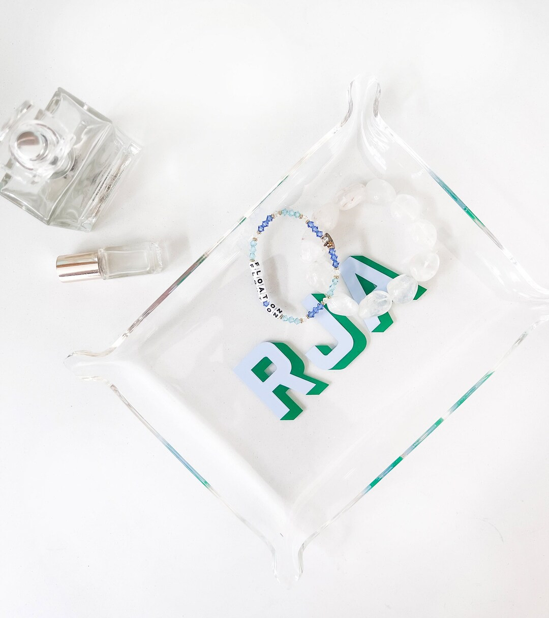 Personalized Acrylic Tray Monogram Gift for Friend Graduation Gift for Dorm Nightstand Gift for H... | Etsy (US)