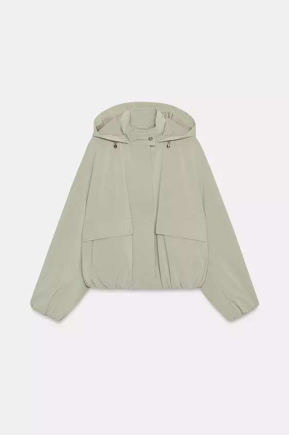 COATED HOODED JACKET | Zara UK