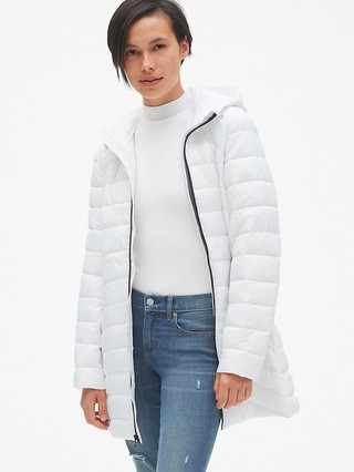 ColdControl Lightweight Hooded Puffer Coat | Gap US