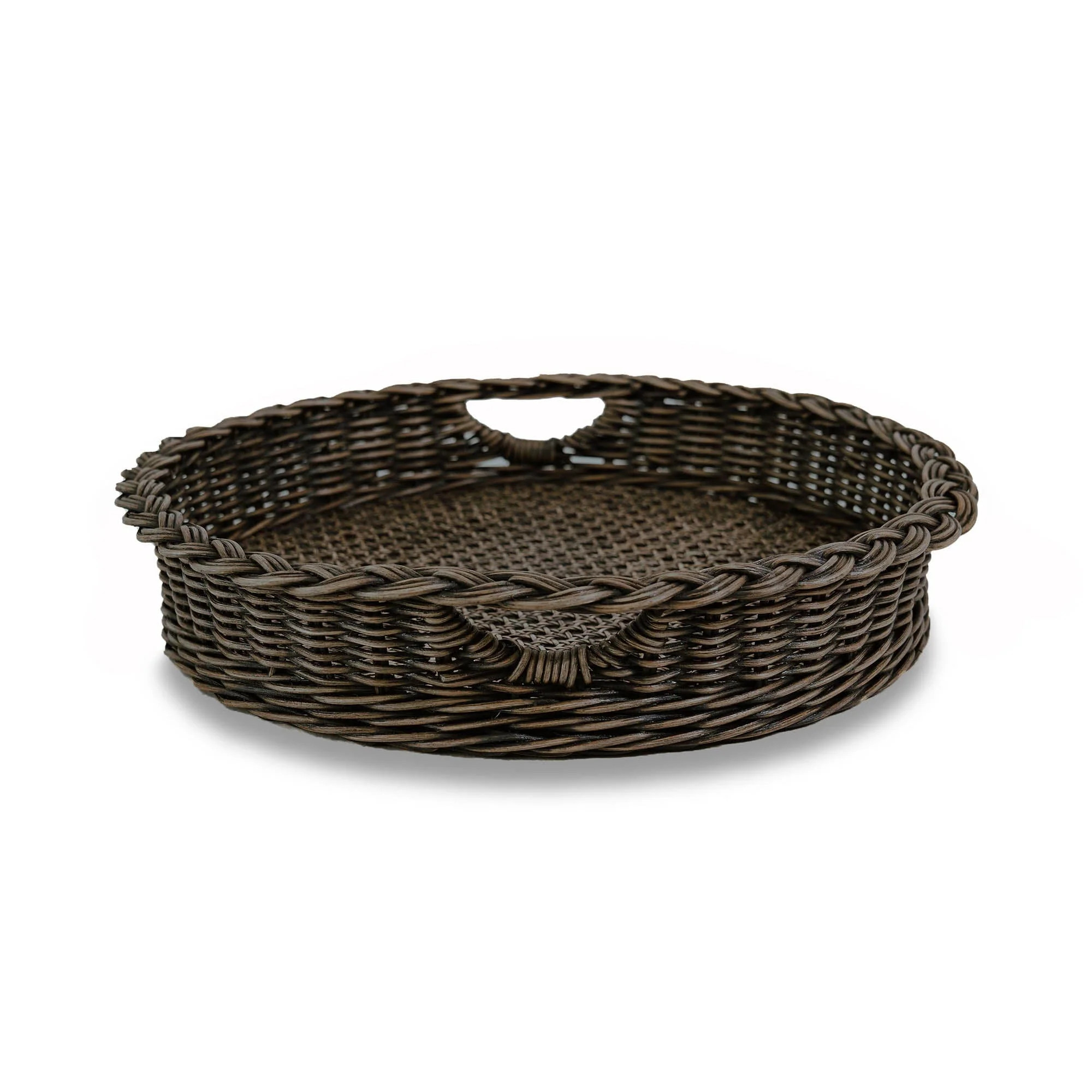 Round Wicker Serving Tray | The Basket Lady