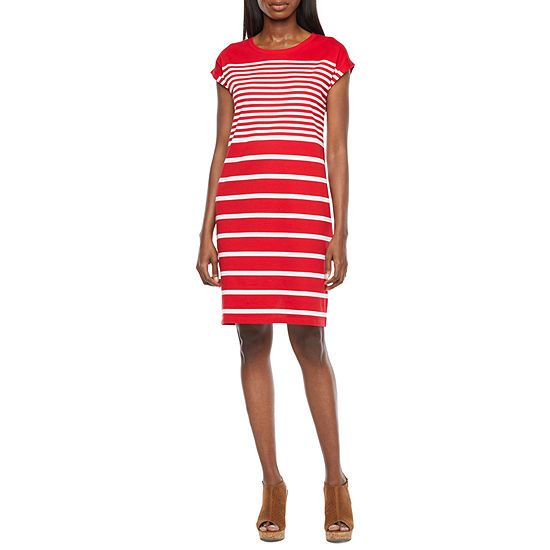 Liz Claiborne Short Sleeve Shirt Dress | JCPenney