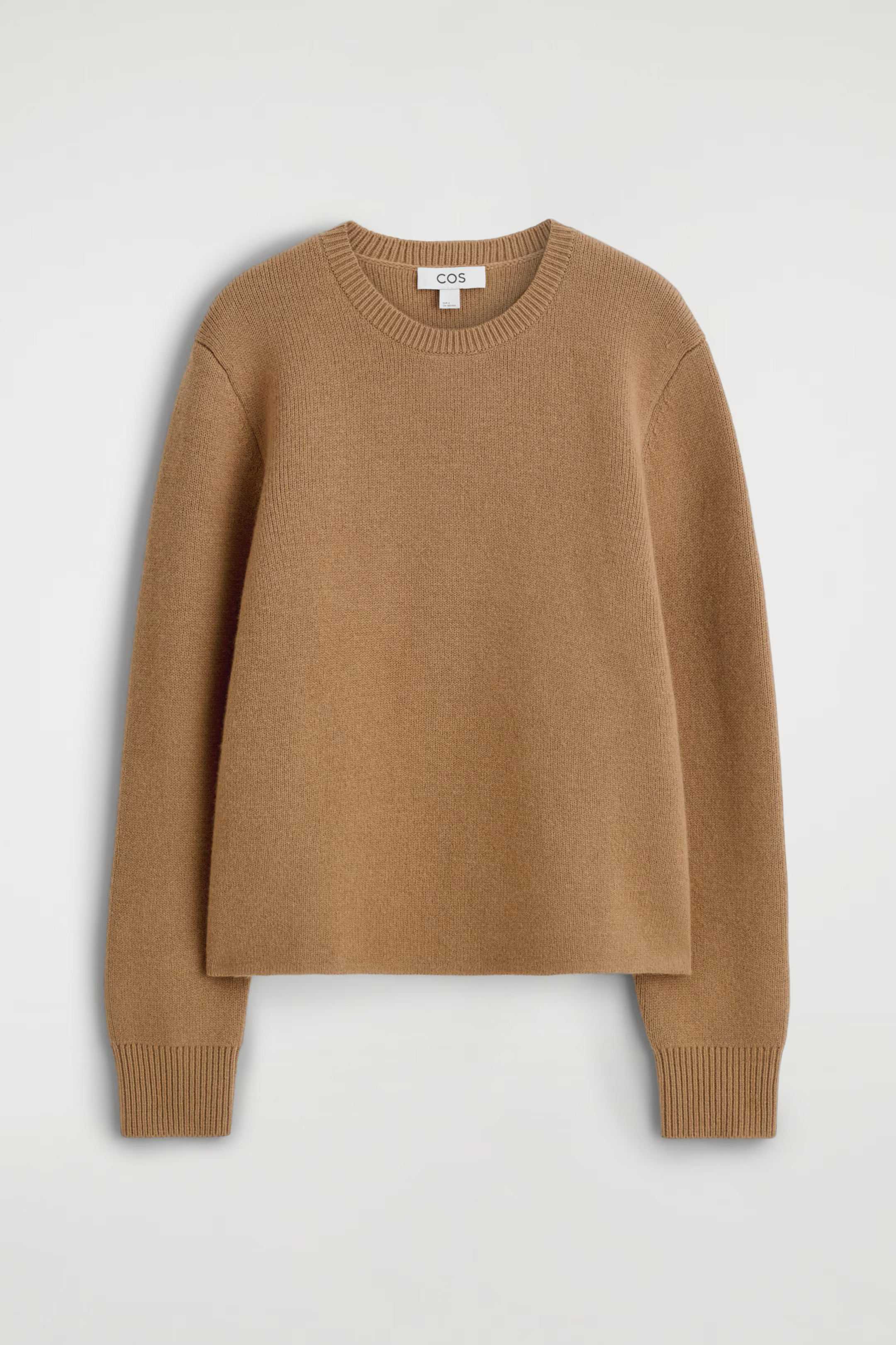 MERINO WOOL CREW-NECK JUMPER - BROWN | COS GB | COS UK