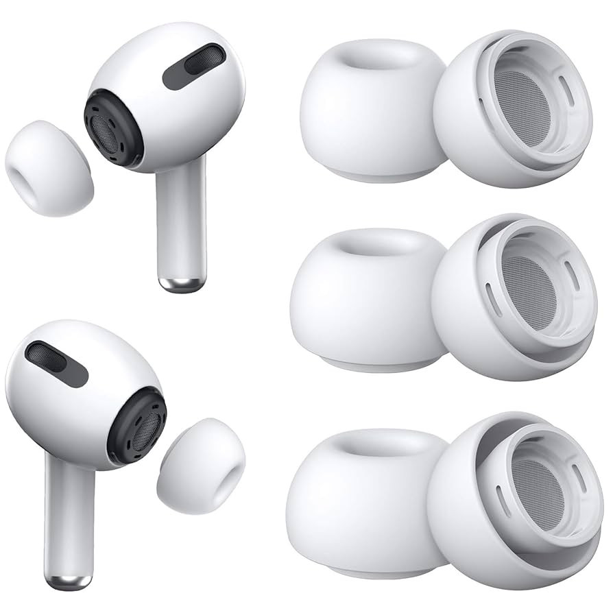 3 Pairs Replacement Ear Tips for Airpods Pro and 2nd Generation with Noise Reduction Hole, Silico... | Amazon (US)