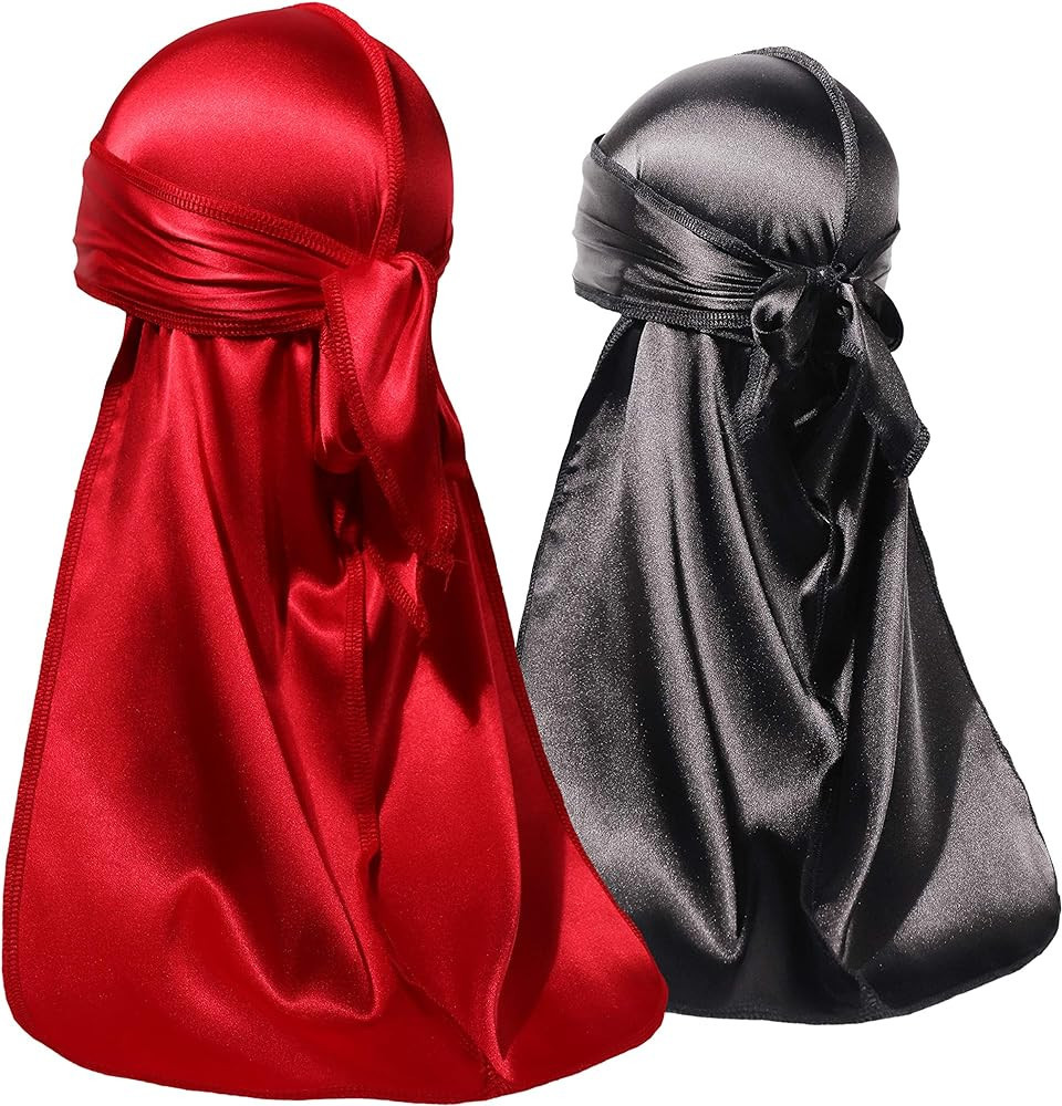 ForceWave 2 PCS Silky Satin Baby Durags for Boys Girls Infant | Amazon (US)
