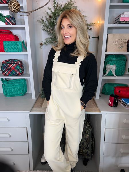 Cute & COZY OVERLOAD! These overalls are spot on when it comes to fit. I’m in love 🥰 perfect for the season. If you don’t currently own Sherpa overalls 🤣🎄 I highly recommend! 

#LTKFind #LTKfit