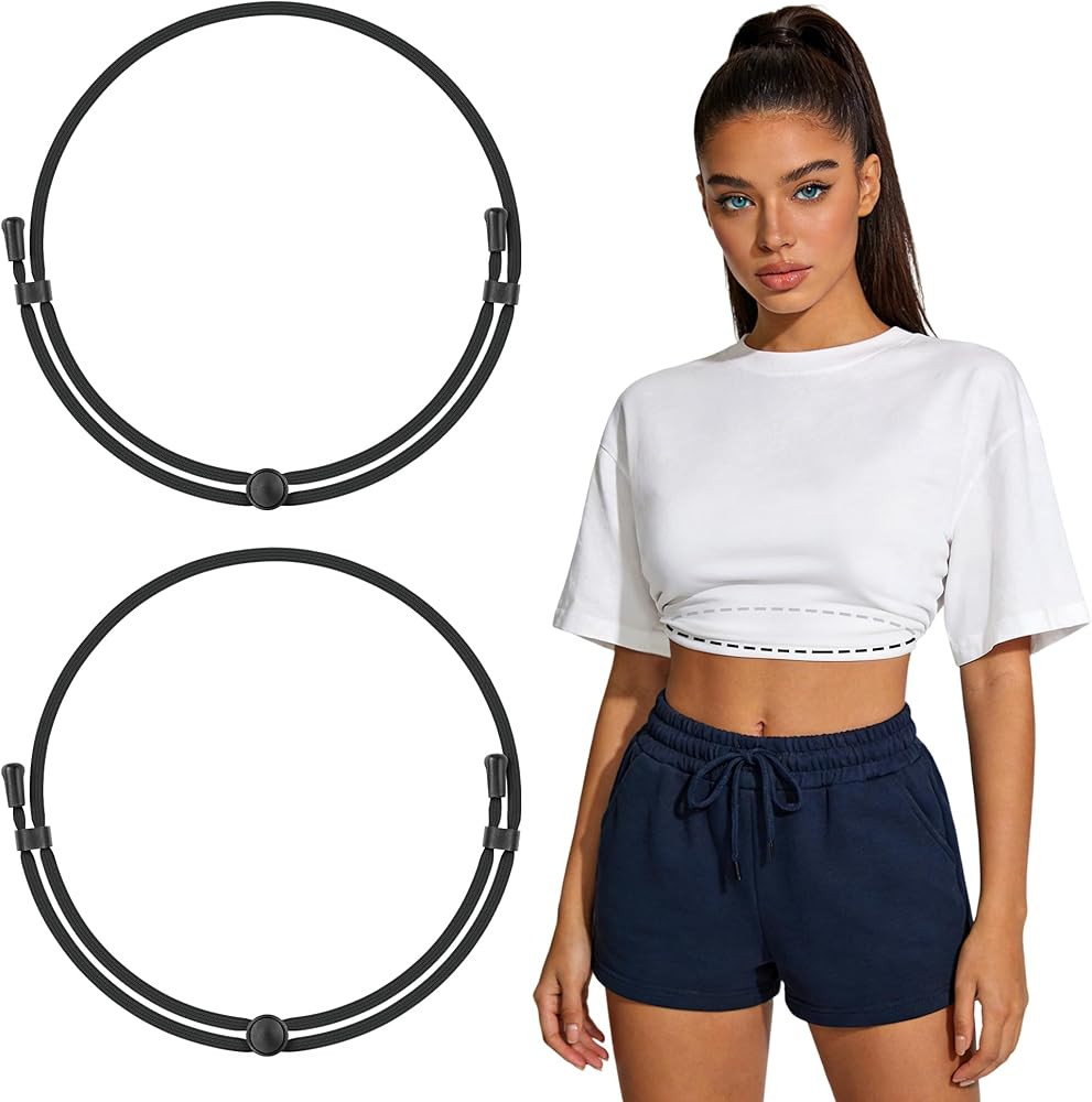 Crop Tuck Band for Women: Elastic Tucking Belt for Shirts & Sweaters, Adjustable Crop Tool for Ov... | Amazon (US)