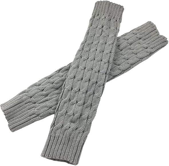 FSSTUD Winter Knitted Leg Warmers Crochet Long Boot Socks Warm Boot Toppers High Knee Leg Warmers... | Amazon (UK)