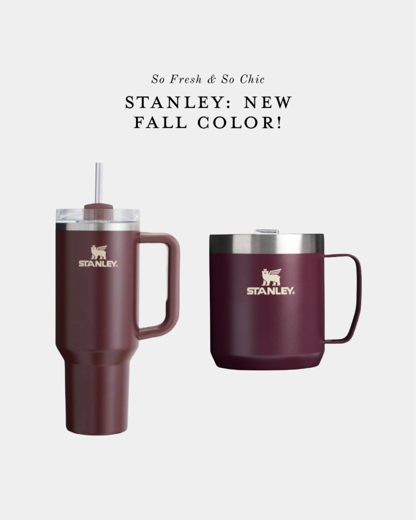 New Stanley Fall colors!
-
Target hearth and hand by magnolia Stanley cup Fall collection - Stanley cup fall colors - burgundy Stanley - maroon Stanley cup - Stanley mug - mom accessories - mom must have - Cabernet red Stanley cup - macadamia tan Stanley cup - deep clay orange Stanley cup color

#LTKStyleTip #LTKHome #LTKFindsUnder50