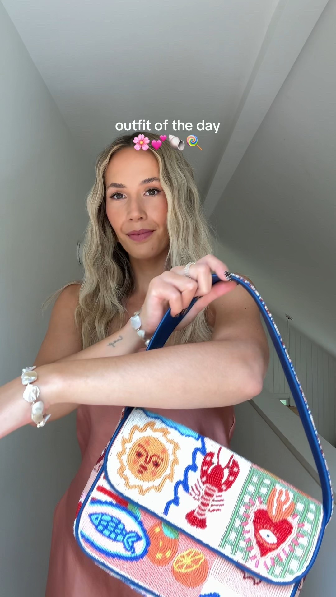 Love this matching silk set and beaded bag! These flip flop kitten heels have been my everyday shoes for vacation too 

#LTKFindsUnder100 #LTKStyleTip #LTKFindsUnder50