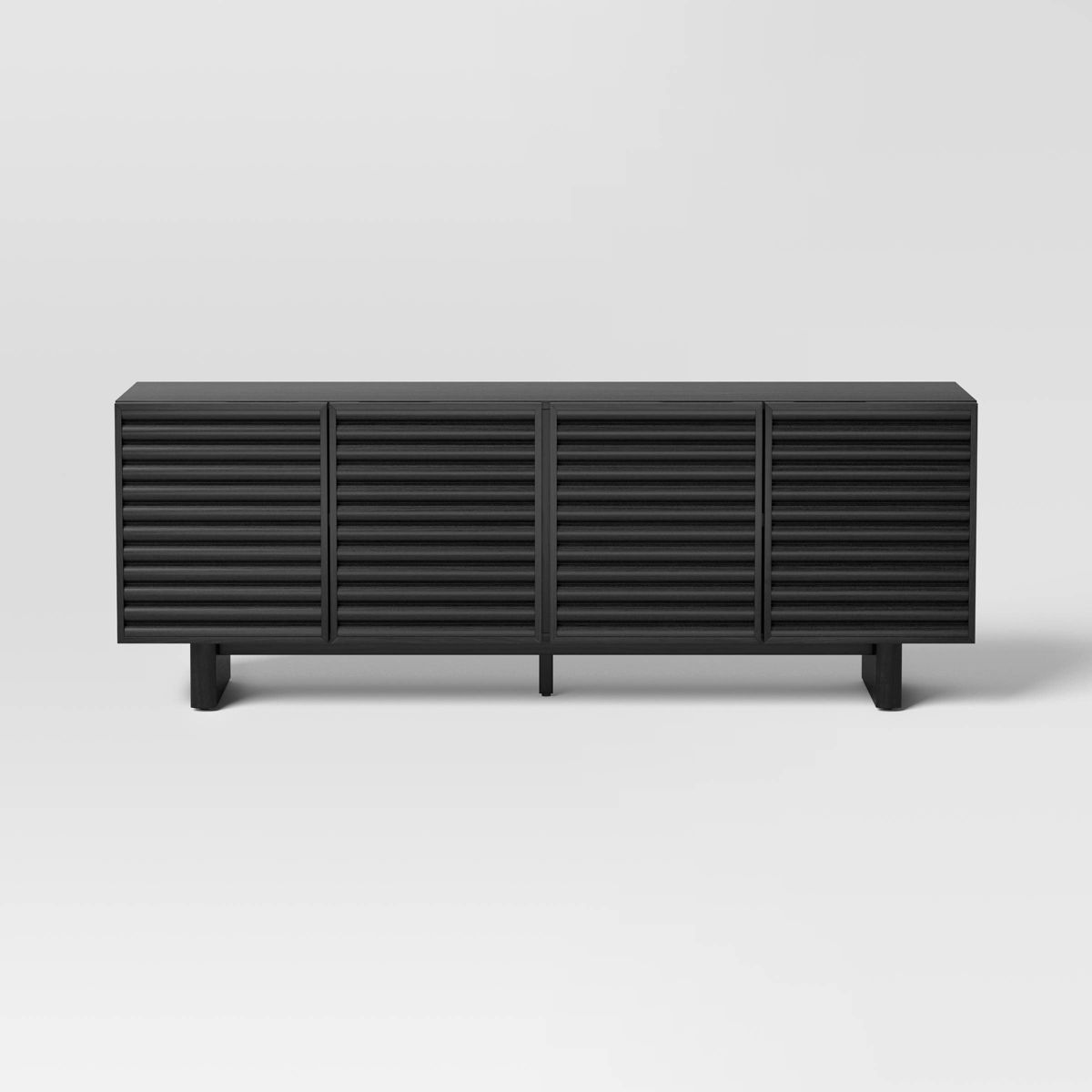 Fluted TV Stand for TVs up to 55" Black - Threshold™ | Target