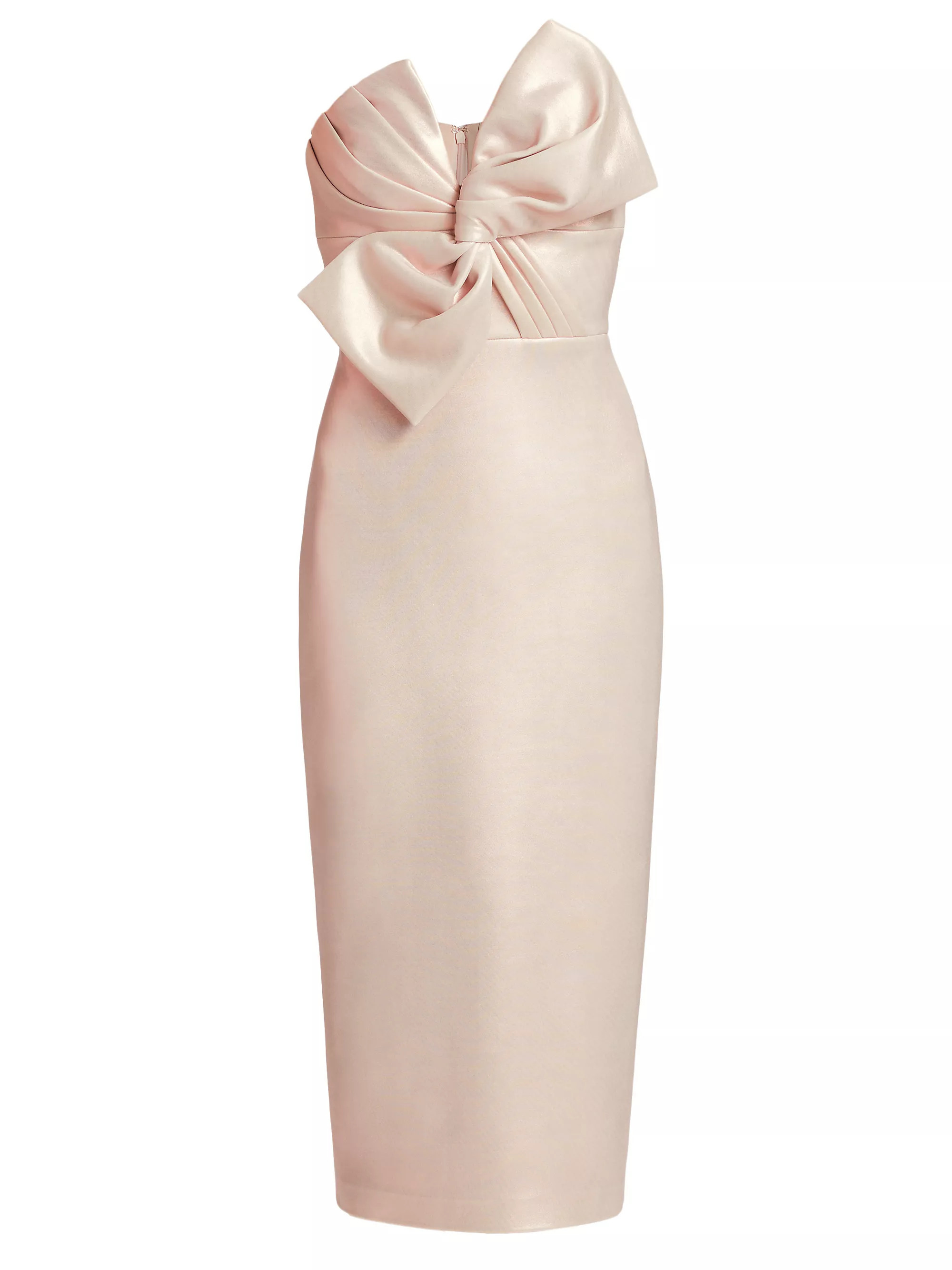 Badgley MischkaShimmer Twist Bow Strapless Gown | Saks Fifth Avenue