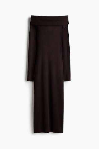 H & M - Off-the-Shoulder Dress - Brown | H&M (US + CA)