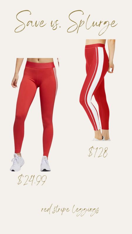 You can purchase THESE red striped leggings from alo yoga for $128 orrr THESE from Adidas for $24.99.

#LTKFindsUnder50 #LTKFitness

#LTKFindsUnder50 #LTKSeasonal #LTKActive