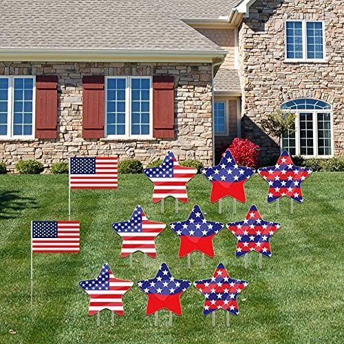 Fanboxk 4th of July Outdoor Decorations,Labor Day Yard Decorations,Patriotic Party Lawn Decoratio... | Amazon (US)