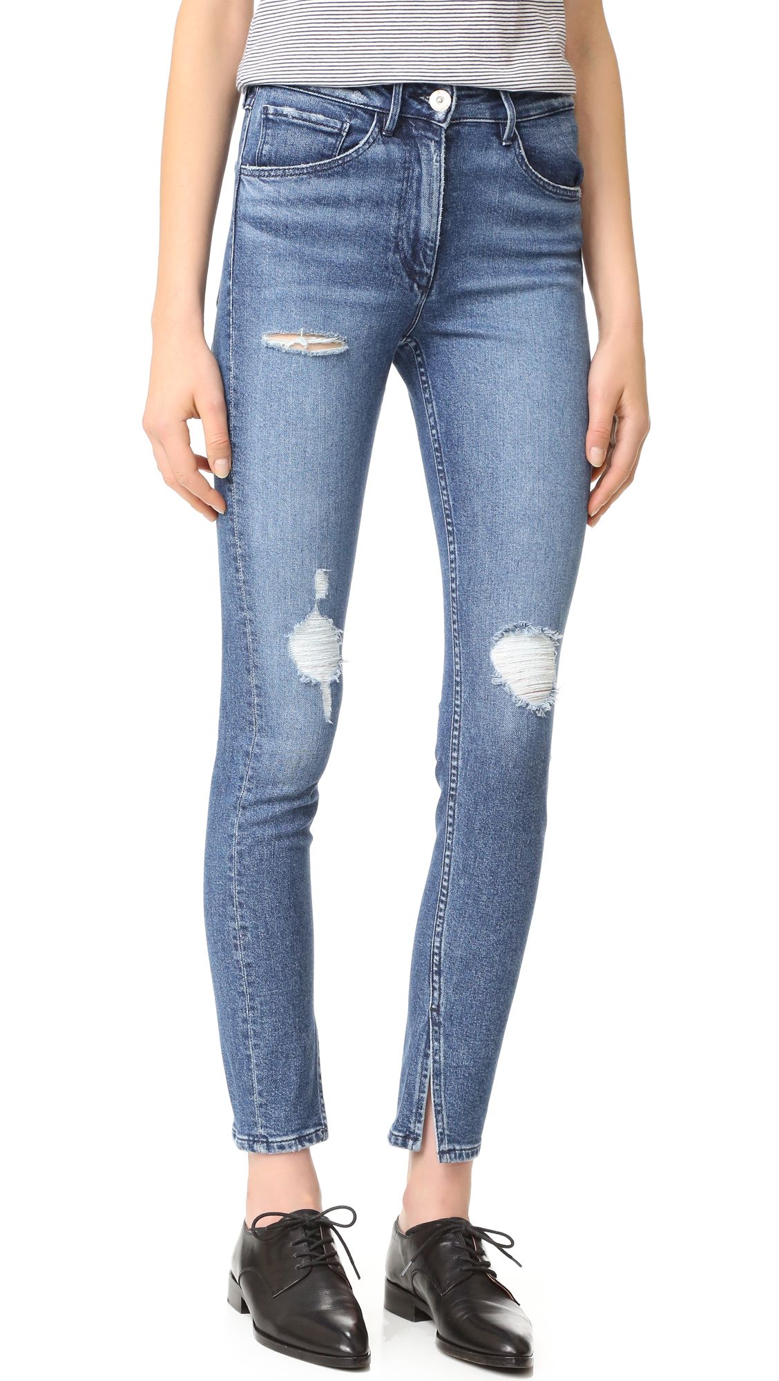 3X1 W3 Split Seam Skinny Jeans - Woodley | Shopbop