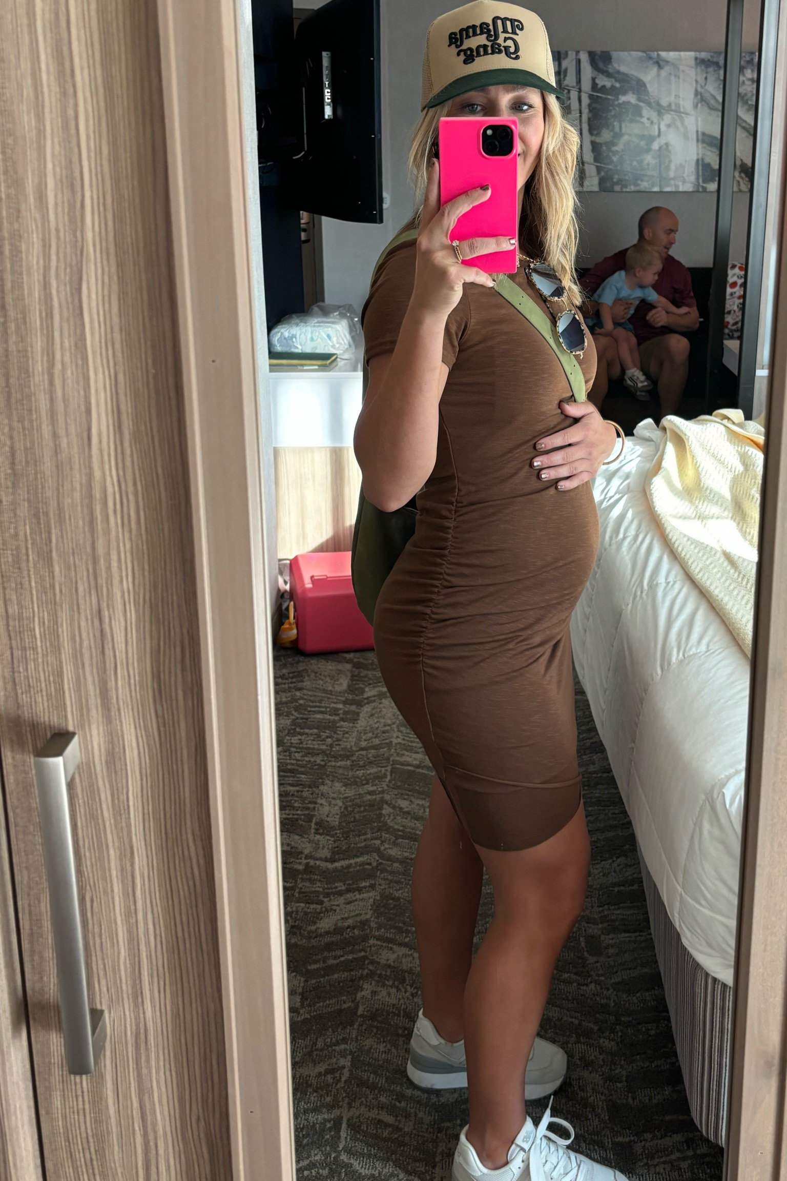 The best Amazon bump friendly dress! Dress: small 

#LTKBaby #LTKBump #LTKFindsUnder50