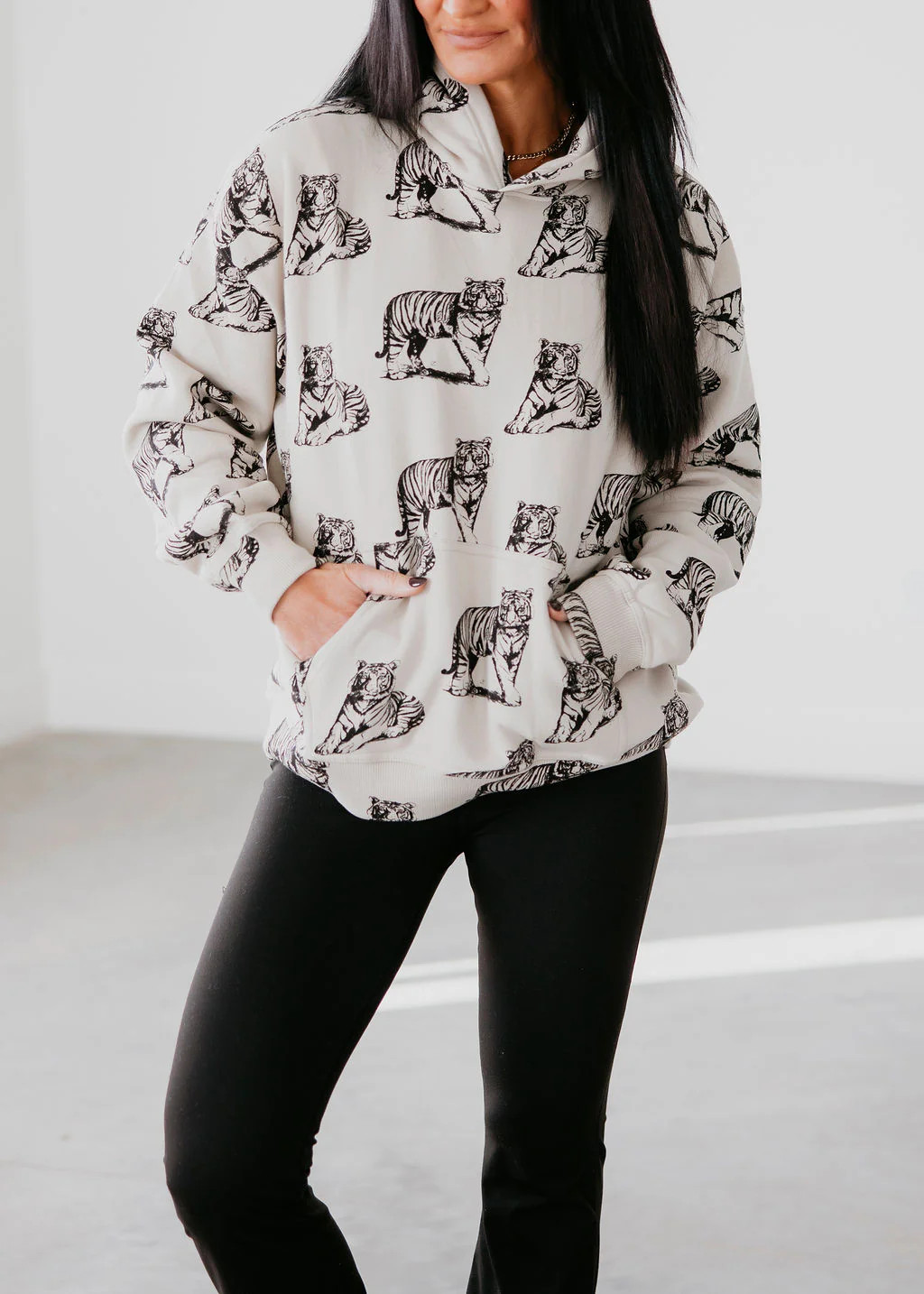 Eye of the Tiger Hoodie by Lily & Lottie | Lauriebelles