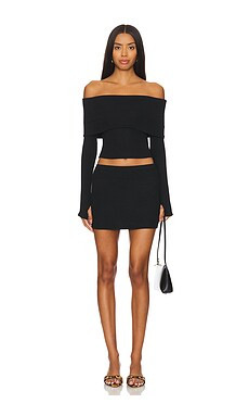 Superdown Marks Skirt Set in Black from Revolve.com | Revolve Clothing (Global)