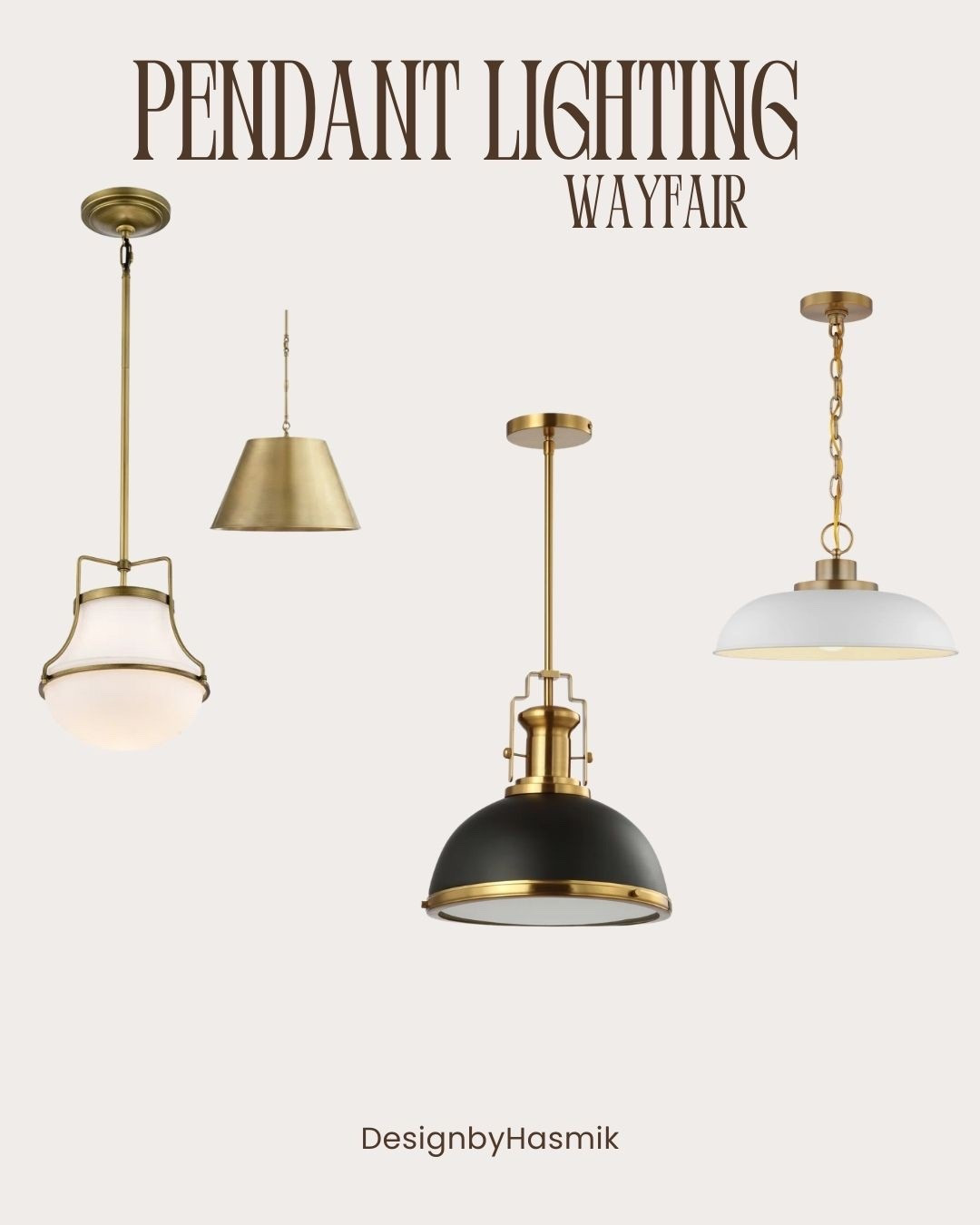 Pendant lighting is one of the most powerful elements in interior design because it combines function with visual impact. The right pendant light can instantly elevate the look of a kitchen, dining area, or entryway while creating warm and inviting illumination. I curated these pendant lights from Wayfair because they feature timeless silhouettes, beautiful brass finishes, and modern design details that work effortlessly in a variety of interiors.

Pendant lights are especially perfect for kitchen islands, breakfast bars, and dining tables where both task lighting and style are important. A well-chosen pendant creates a focal point while also helping define the space. Whether installed as a single statement fixture or grouped in multiples above an island, pendant lighting brings balance and sophistication to the room.

This collection highlights elegant brass finishes paired with classic shapes and subtle modern touches. The warm metal tones add richness and warmth while the clean silhouettes keep the design feeling fresh and timeless. These fixtures work beautifully in modern, transitional, and contemporary interiors while still complementing more classic spaces.

Lighting plays a major role in setting the atmosphere of a home. Thoughtfully chosen pendant lights can transform everyday spaces into areas that feel refined, welcoming, and well designed. Whether you are updating a kitchen, refreshing a dining room, or adding character to an entryway, pendant lighting is a simple way to elevate the entire space.

#pendantlighting #lightingdesign #kitchenlighting #interiordesign #homedecor #modernhome #interiorstyling #homeinspiration #designerlighting #ltkhome

#LTKSpringSale #LTKHome #LTKSaleAlert