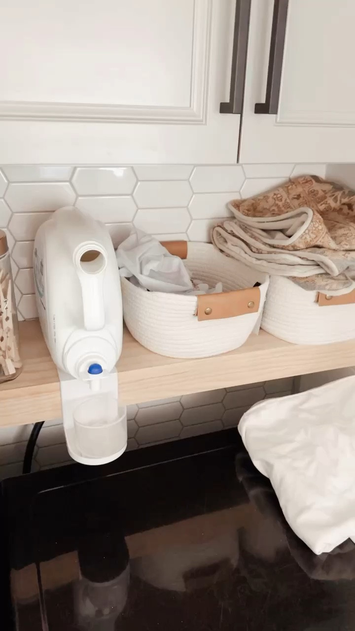 I live by the one load a day rule. And this detergent catcher keeps my laundry space free from leaks. 

#LTKHome #LTKVideo #LTKFindsUnder50