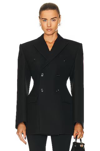 Double Breasted Contour Blazer | FWRD 