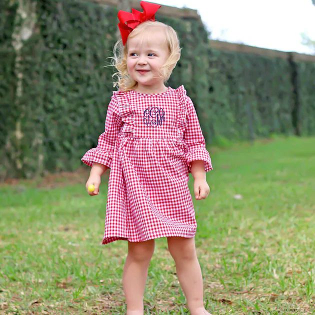 Olivia Red Gingham Dress | Classic Whimsy