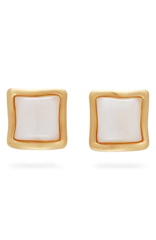 Cult Gaia Suni Stud Earrings in Pearl at Nordstrom | Nordstrom