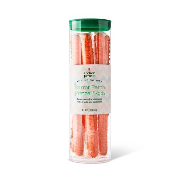 Orange Carrot Patch Fudge Dipped Pretzel Rods - 5.1oz - Archer Farms™ | Target